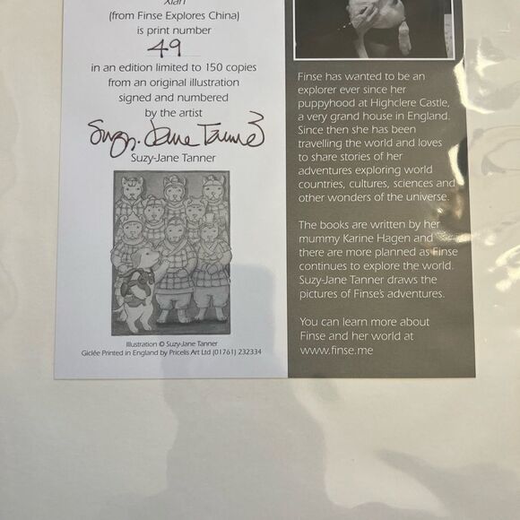 Limited Edition Finse travel Children’s books Gicle’e Print #49|150 England - Picture 5 of 5